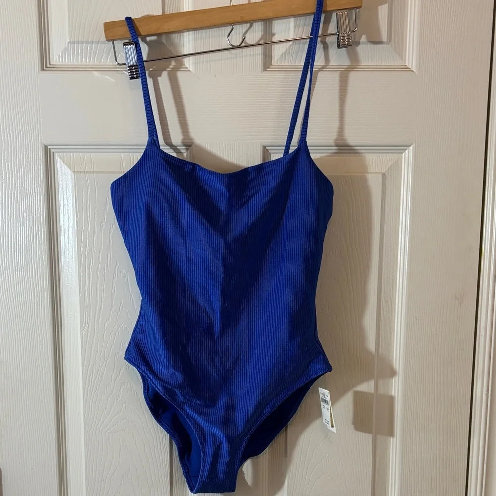 Aerie Vibrant Blue One-Piece Swimsuit - Picture 1 of 4
